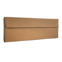 Boîte d'emballage en papier kraft brun personnalisé rectangle de longue taille ensemble de bouteilles de tasse d'artisanat boîtes d'emballage de cadeaux avec logo