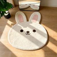 Tapis à franges en forme de fleur festonnée, motif géométrique, antidérapant, doux et moelleux, pour chambre à coucher, salon, décoration de la maison