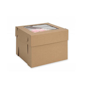 Одноразовые коробки для торта из гофрированного картона, 10 дюймов, с окном - Product Image 6