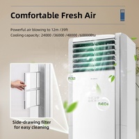 Climatiseur Sur Pied Gree 24000 Btu Pour Maison et Hôtel, Unités de Climatisation Inverter 48000 Btu de Type Armoire Split