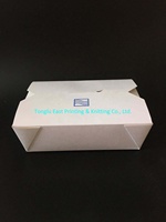 Boîte à nouilles jetable en carton blanc de qualité alimentaire, conteneur d'emballage alimentaire pour pâtes à emporter, vente en gros directe d'usine avec logo personnalisé