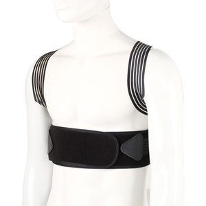 Ceinture de soutien dorsal respirante avec design ergonomique, bretelles élastiques, correcteur de posture pour le dos voûté et l'utilisation au bureau - Product Image 5