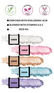 Paleta de Iluminador en Polvo Compacto de Marca Privada, Iluminador con Brillo <span class=keywords><strong>Diamante</strong></span>, <span class=keywords><strong>Maquillaje</strong></span> Facial - Product Image 6