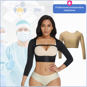 Gilet de compression respirant <span class=keywords><strong>post</strong></span>-<span class=keywords><strong>opératoire</strong></span> pour <span class=keywords><strong>augmentation</strong></span> <span class=keywords><strong>mammaire</strong></span>, taille 2, soutien-gorge BBL grande taille, gaine amincissante pour femme - Product Image 1