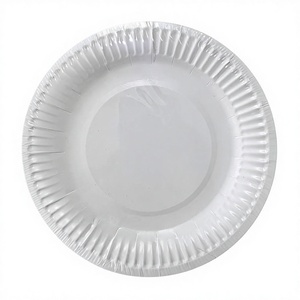 <span class=keywords><strong>Assiette</strong></span> <span class=keywords><strong>en</strong></span> <span class=keywords><strong>carton</strong></span> blanc de qualité alimentaire 6/7/9 pouces avec logo personnalisé et couleur personnalisée - Product Image 2