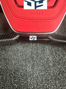 Volant personnalisable S <span class=keywords><strong>Line</strong></span> à fond plat, demi-cuir, pour <span class=keywords><strong>Audi</strong></span> <span class=keywords><strong>A3</strong></span>/A6/A7/M6 - Design sportif en fibre de carbone - Product Image 5