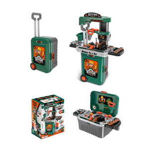 Ensemble de jouets de mécanicien Hanye Deluxe pour jeu d'imitation, 3 en 1, valise en plastique, ensemble d'outils pour enfants, cadeau pour garçons - Product Image 1