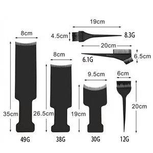 Juego de herramientas para teñir el cabello, cepillo de plástico de doble cara de 6 piezas para salón de belleza, tablero para resaltar el cabello, kit para teñir el cabello - Product Image 2