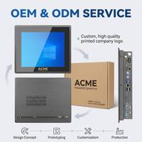 Panel PC Industrial de 12.1 Pulgadas con Pantalla Táctil Todo en Uno, Compatible con Windows 8+128GB 1024*768 para Automatización