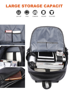 Mochilas escolares <span class=keywords><strong>de</strong></span> cuero sintético para hombre, mochilas para ordenador portátil <span class=keywords><strong>de</strong></span> Guangzhou College - Product Image 2