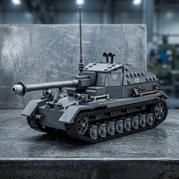 Ensemble de blocs de construction de véhicules militaires blindés avancés de 632 pièces, briques de construction tactiques MOC de niveau professionnel pour enfants