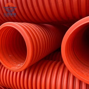 Tubo de Drenagem de Alta Pressão Novo, Tubo Corrugado HDPE de Parede Dupla com Interior Liso - Product Image 1