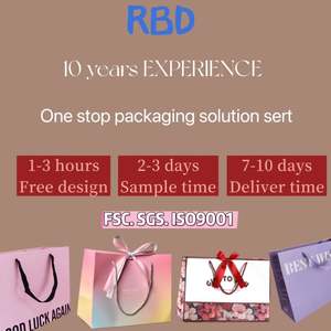 Bolsa de Papel para Regalos Biodegradable Personalizada con Asa, Envuelta en Papel Kraft Blanco - Product Image 5