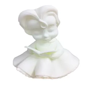Özel beyaz kişiselleştirilmiş tasarım oyuncak figürü süsler prototip sanat zanaat kaliteli küçük boyutlu reçine heykel SLA 3D baskılı