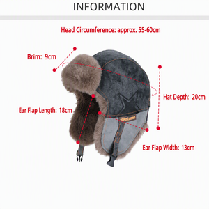 Chapeau Lei Feng classique unisexe en daim doublé polaire, épais et élégant, idéal pour l'équitation, le <span class=keywords><strong>ski</strong></span> et les activités de plein air, garde au chaud - Product Image 4