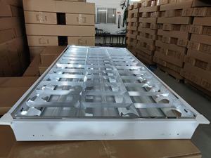 2 х4 фута потолочная решетка светлая решетка решетки g13 алюминиевая 3x28 Вт 3x36 Вт t8 люминесцентная решетка решетки для офиса - Product Image 5