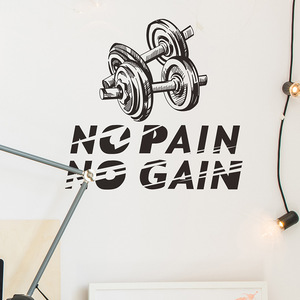 Adesivi Creativi con Citazioni per Attrezzature da <span class=keywords><strong>Palestra</strong></span>, Addominali e Braccia - Product Image 1