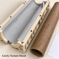 Moule en résine Tietuo + noyau en silicone pour colonne décorative en bois PU C295-G5 – Construction durable, compatible petites séries