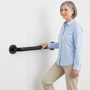Barre d'appui murale en acier inoxydable de 42 pouces avec revêtement en poudre, durable, pour salle de bain, avec rail antidérapant pour hôpital - Product Image 5