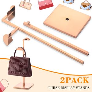 Display Stand <b>Handbag</b> Rack Metal <b>Gold</b> Holder Adjustable Height - Product Image 5