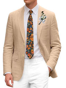 Blazer en velours côtelé pour homme, style formel tendance, imprimé polynésien hawaïen, anti-plis, coupe-vent, motif tatouage Samoa - Product Image 1