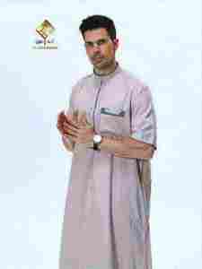 HARAMAIN MEN THOUB Vêtement de prière à fermeture à quatre boutons pression, style moyen - Product Image 3