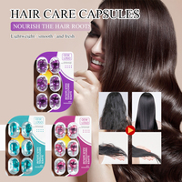 Capsule di Olio Essenziale per la Cura dei Capelli VOJO OEM con Olio di Argan Marocchino, Riparazione Intensa per Capelli Secchi e Danneggiati, Portatile e Anti-Perdita
