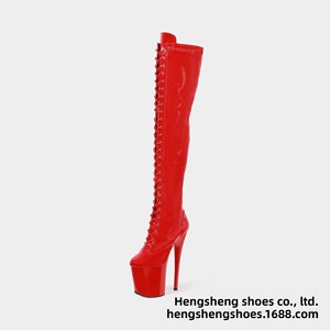 <span class=keywords><strong>Botas</strong></span> <span class=keywords><strong>de</strong></span> Pole Dance Europeas Americanas Transpirables e Impermeables con Cierre, <span class=keywords><strong>Plataforma</strong></span> Alta y Tacón <span class=keywords><strong>de</strong></span> 20cm para Invierno - Product Image 5
