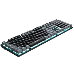 Bureau personnalisé rvb rétro-éclairé yun rose violet clavier de jeu Klavye Usb filaire PC ergonomique clavier de jeu d'ordinateur