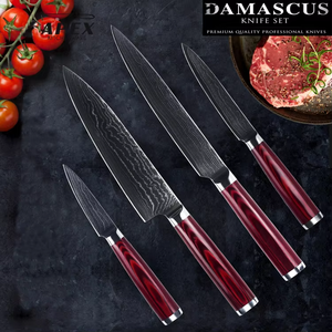 Ensemble <span class=keywords><strong>de</strong></span> couteaux <span class=keywords><strong>de</strong></span> <span class=keywords><strong>cuisine</strong></span> Damas 4 pièces le plus vendu ensemble <span class=keywords><strong>de</strong></span> couteaux <span class=keywords><strong>de</strong></span> chef professionnels avec boîte-cadeau - Product Image 4