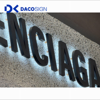 Lettres 3D en acrylique rétroéclairées Daco, conception gratuite, étanches IP65, garantie 3 ans, éclairage publicitaire pour restaurant et magasin