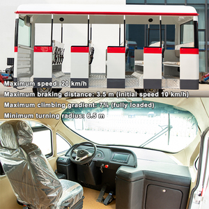 רכבת תיירים חשמלית ללא מסילה, מיניבוס חשמלי ל-42 נוסעים, סיור עירוני, 42 מושבים - Product Image 3