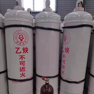 Bouteilles en acier de 40 L pour acétylène et dioxyde de carbone, 48 kg, utilisation de gaz et d'oxygène, équipées d'un chariot - Product Image 4