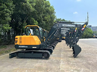 Excavatrice sur chenilles neuve HX60G de 6 tonnes, mini pelle de 0,21 m3, mini excavatrice de 36,2 kW avec pièces de rechange