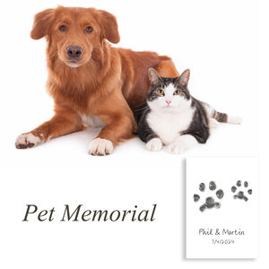 赤ちゃんとペットに適した赤ちゃんマイルストーンカードインクレスプリントキット家族の犬の足跡記念品赤ちゃんの足跡キット - Product Image 4