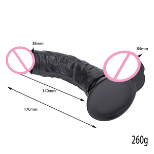 Gran oferta, consolador pequeño negro para mujer, estimulación, pene de PVC Flexible, Juguetes sexuales para adultos para mujeres, pene Artificial, herramientas de placer sexual - Product Image 2