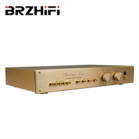 Préamplificateur BRZHIFI Audio Clone Switzerland FM255, amplificateur stéréo HiFi audiophile classique doré, haut-parleurs, préamplificateur home cinéma