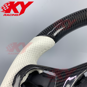 Volant de course en fibre de carbone sergé pour BMW G20 G30 X5 G05 G42 G80 M3 G82 330i M550i X3 G01 LCI 540i M4 M240i F30 F10 - Product Image 5