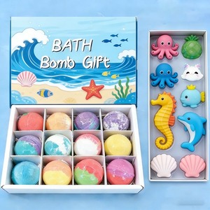Prix d'usine OEM Emballage personnalisé Luxe Spa Monde sous-marin Bombes de <span class=keywords><strong>bain</strong></span> Parfum algues Jouet de <span class=keywords><strong>bain</strong></span> <span class=keywords><strong>moussant</strong></span> pour enfants - Product Image 2
