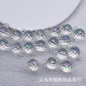 High Transparency Iridescent Faceted Disco <b>Ball</b> Beads 16mm Plastic Resin DIY Jewelry Making Supplies Yiwu Origin - Product Image 3