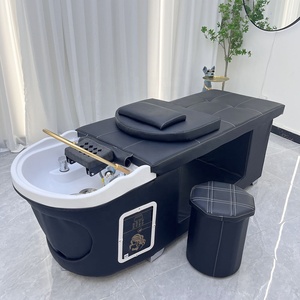 Fauteuil de lavage de cheveux design moderne avec circulation d'eau et bassin en céramique, équipement de <span class=keywords><strong>spa</strong></span> pour table-lit de shampoing thaïlandaise dans les hôtels - Product Image 3