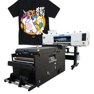 Película impressora para pet 70cm dtf, impressora direta ao filme para impressora de camiseta com pó agitável e secador 4 cabeças i3200