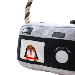 Jouet pour chien écologique et imperméable en peluche et corde de coton, design <span class=keywords><strong>appareil</strong></span> <span class=keywords><strong>photo</strong></span>, pour la dentition, avec sons, anti-ennui pour chiots et chiens - Product Image 6