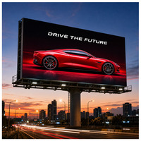 Écran LED mural en profilé aluminium P10mm, faible consommation d'énergie, signalisation numérique publicitaire extérieure pour affichage LED sur autoroute