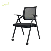 Chaise moderne en maille pour salle de conférence Chaise de visiteur de bureau pliable en tissu pour la formation du personnel