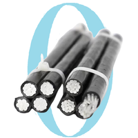 Verdrilltes ABC-Antennen bündel kabel aus PVC-isoliertem Aluminium für die Strom verteilung über Kopf (Triplex Service Drop)