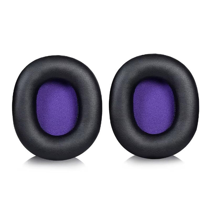 1pcs Protein leather-Black Earpad Purple Scrim