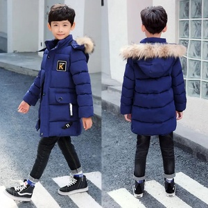 <span class=keywords><strong>Manteau</strong></span> d'Hiver <span class=keywords><strong>Chaud</strong></span> à Capuche pour Garçons, Veste en Coton Mi-Longue pour Enfants et Adolescents, Blouson d'Extérieur pour 6-8 Ans, 10-12 Ans, 13-14 Ans - Product Image 2