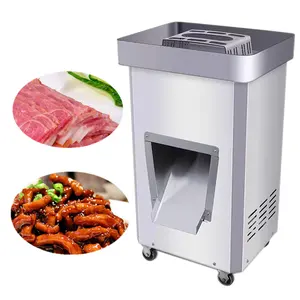 Máquina cortadora de carne de pescado, cortador automático de carne, cubos