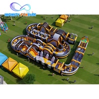 Parc gonflable de marque OEM : parc de jeux gonflable personnalisé avec logo, parcours d'obstacles thématique et aire de jeux signature pour revendeurs